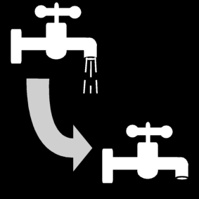 close tap / valve: close